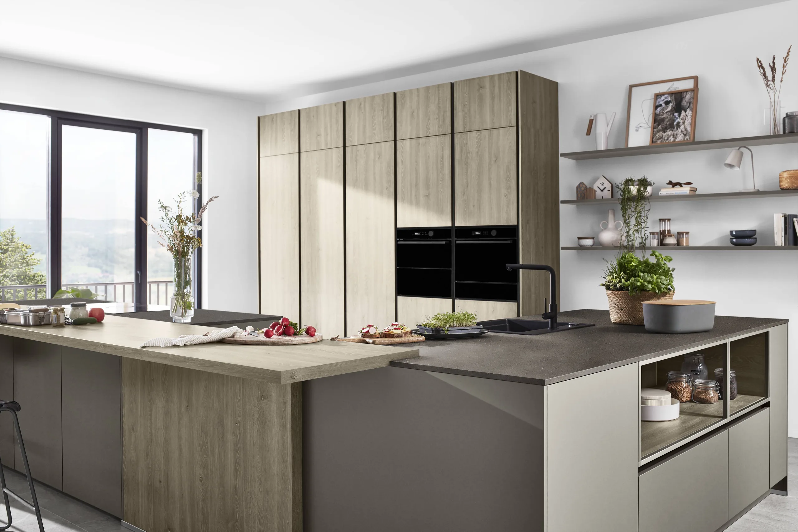 nobilia Küche Riva Eiche Bergamo Nachbildung bei SORI Studios