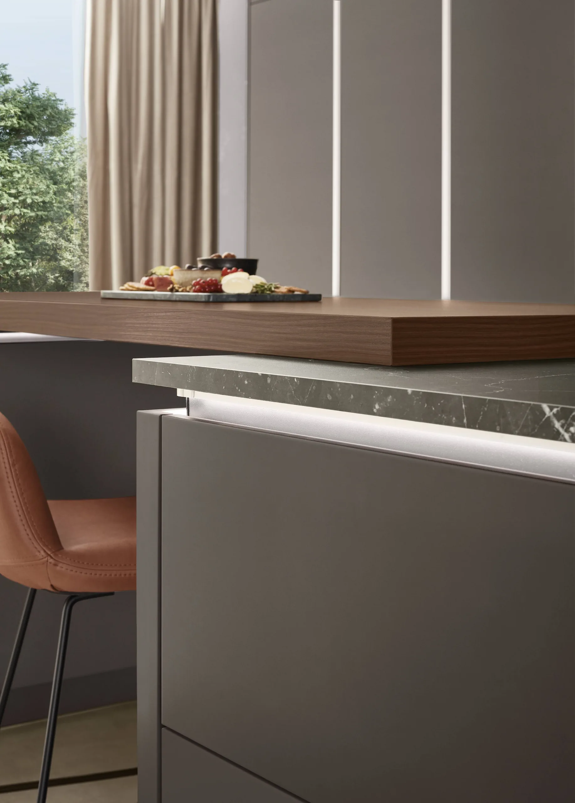 nobilia Küche Softline Coffee Perfect matt bei SORI Studios